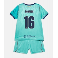 Camisa de Futebol Barcelona Rodri Hernandez #16 Equipamento Alternativo Infantil 2026-27 Manga Curta (+ Calças curtas)